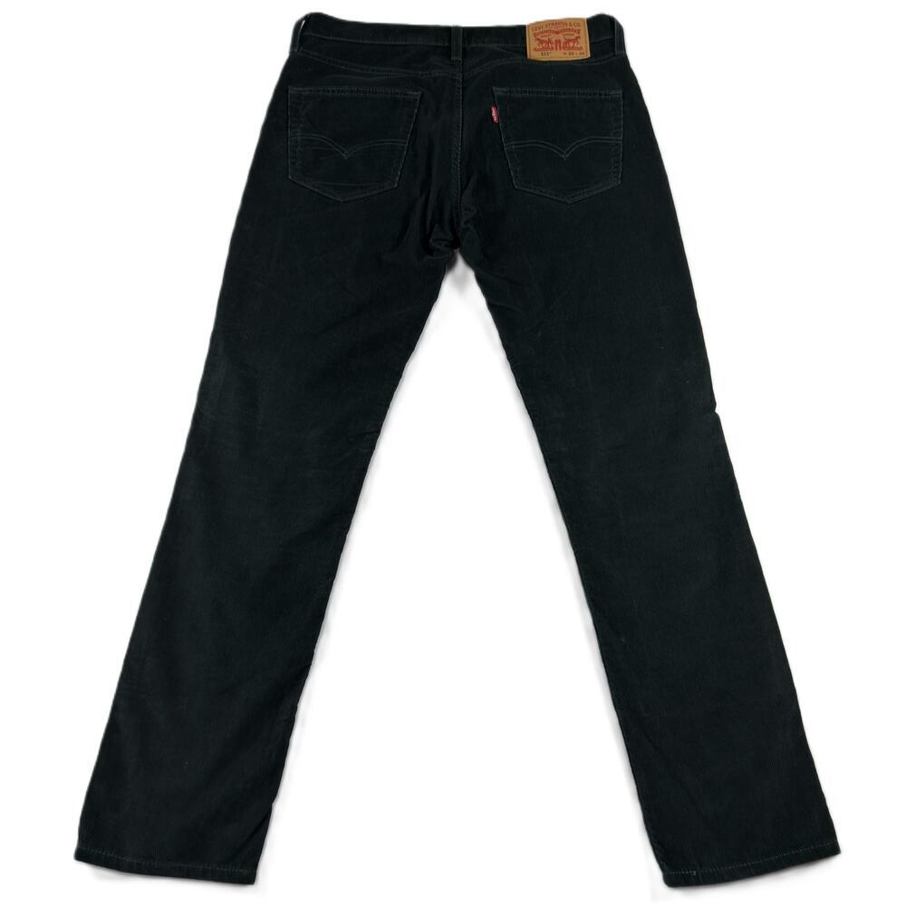 Levi's Premium 511™ Slim Fit Green Corduroy Men's Jeans 33/12 - Picture 6 of 7